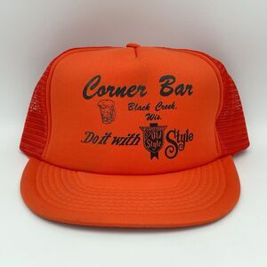 Vintage Heileman’s Old Style Beer Trucker Hat Wisconsin Corner Bar Cap